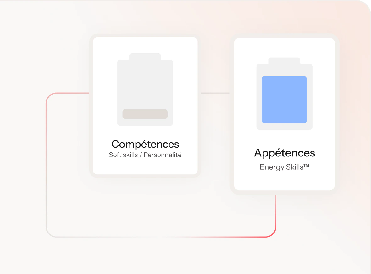 Deux vignettes opposant les compétences et les appétences
